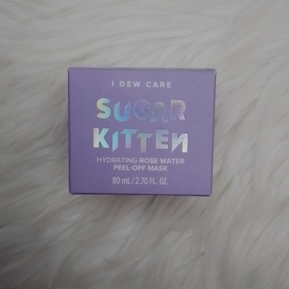 I Dew Care Sugar Kitten Hydrating Rose Water Peel-Off Mask. NEW, NWB